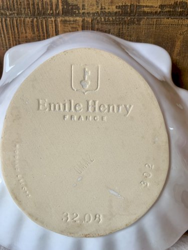 Plat de cuisson coquille blanche Emile Henry 