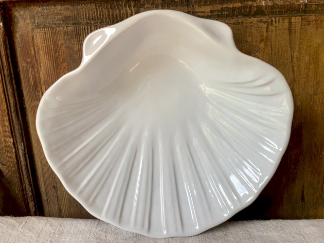 Plat de cuisson coquille blanche Emile Henry 