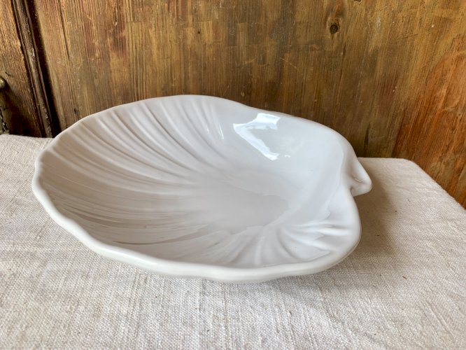 Plat de cuisson coquille blanche Emile Henry 