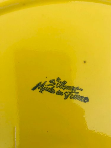 Plat de présentation / fromages / gâteaux vintage Saint Clément Années 70 Pop Art