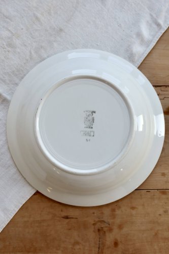 Plat de service creux ancien faïence Sarreguemines Digoin - Modèle José