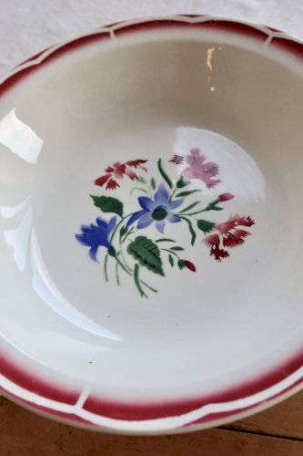 Plat de service creux ancien faïence Sarreguemines Digoin - Modèle José