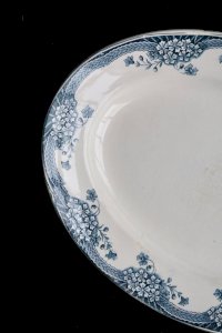 Vintage oval serving dish Saint Amand New Factory Ceramics