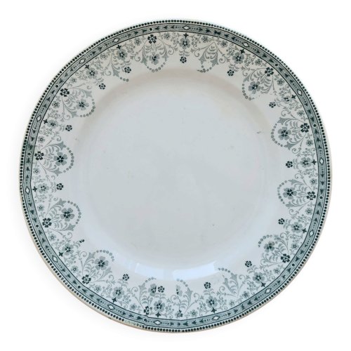 Plat de service rond terre de fer Moulin des Loups modèle Marceau