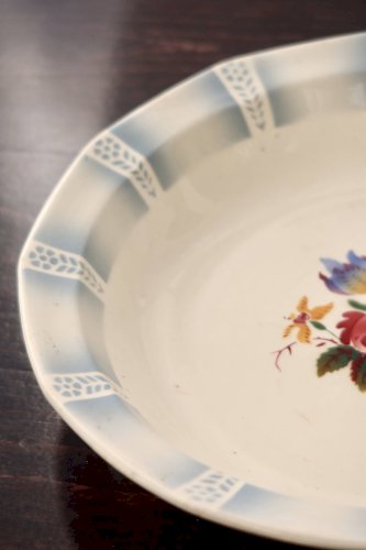 Plat de service rond vintage Sarreguemines - Modèle Claude