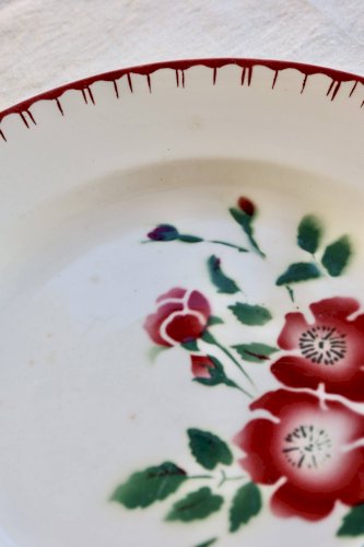 Plat de service vintage Digoin Sarreguemines modèle Épernay