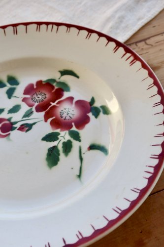 Plat de service vintage Digoin Sarreguemines modèle Épernay