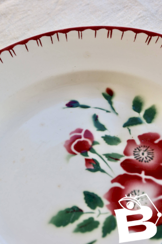 Plat de service vintage Digoin Sarreguemines modèle Épernay