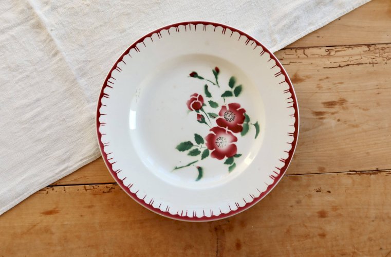 Plat de service vintage Digoin Sarreguemines modèle Épernay