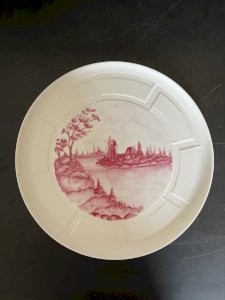 plat décoratif paysage porcelaine Philippe  Deshoulières   Galiléum Limoges