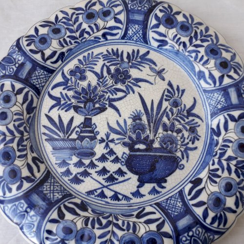 Plat Delft décor bleu Pinacker 