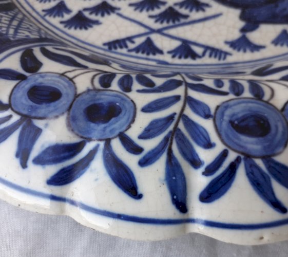 Plat Delft décor bleu Pinacker 