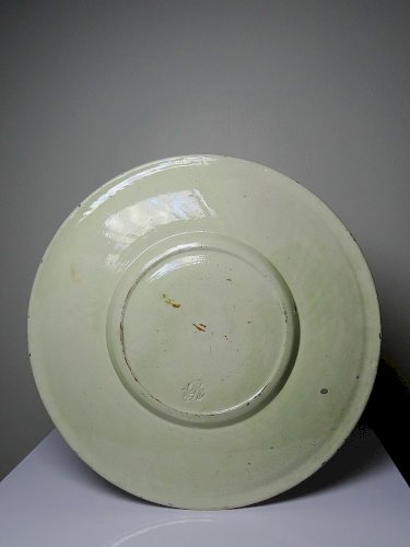 Plat émaux de Thoune signé Schoch-Läderach ancien Suisse artisanal & rare