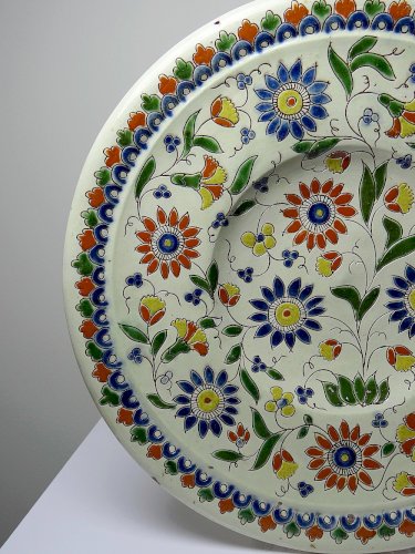Plat émaux de Thoune signé Schoch-Läderach ancien Suisse artisanal & rare
