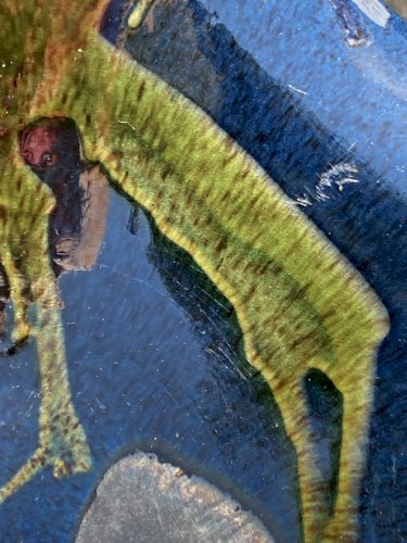 Plat en céramique signé Cerampuo