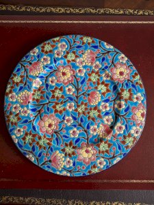 Longwy enamel plate 28.5 cm