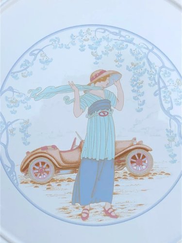 Plat en faïence Italienne Primula