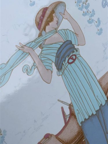 Plat en faïence Italienne Primula