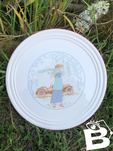 Plat en faïence Italienne Primula