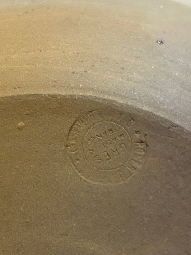plat en grés Roger Jacques Puisaye