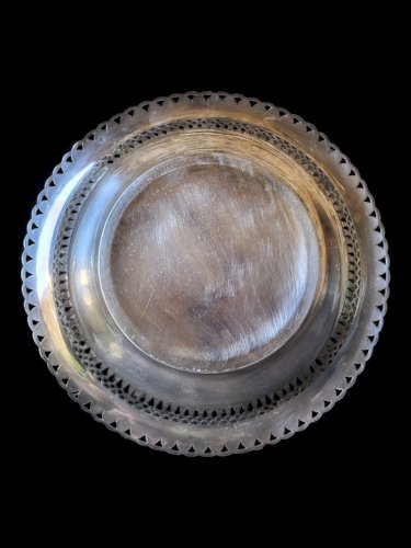 Plat en métal argenté Germaine Monteil Paris