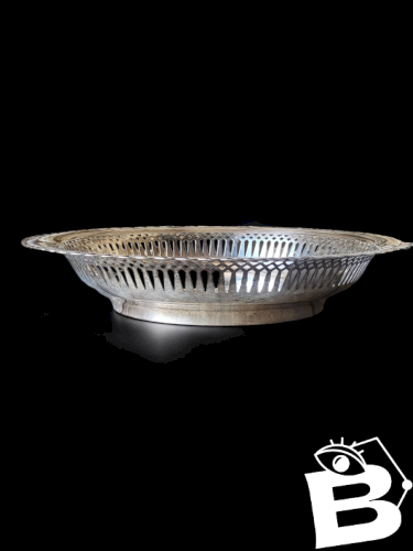 Plat en métal argenté Germaine Monteil Paris