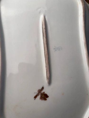 Plat en porcelaine ancienne Limoges Malmaison