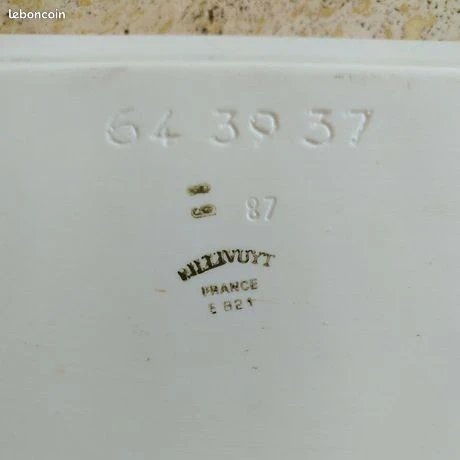Plat en Porcelaine Signe Pillivuyt