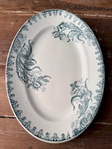 Plat en terre de Fer Saint-Amandinoise modèle Iris