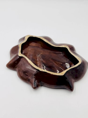 Plat Feuille bleu Vallauris