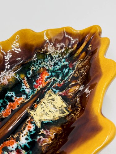 Plat feuille Vallauris