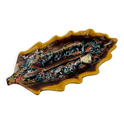 Plat feuille Vallauris