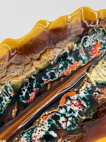 Plat feuille Vallauris