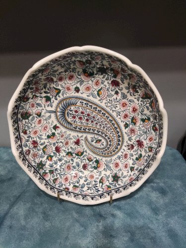 Plat Gien modèle cachemire