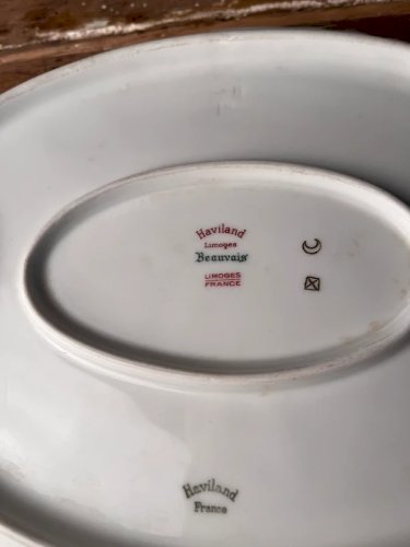 Plat Haviland en porcelaine de Limoges modèle Beauvais
