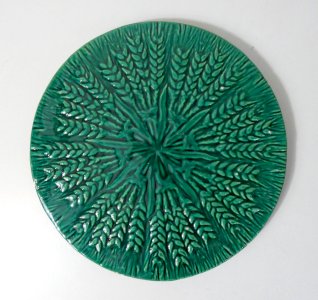 Majolica plate Vallauris Aegitna – Glazed ceramics 1950s/70s