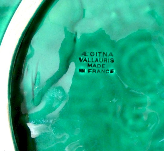 Plat majolique Vallauris Aegitna – Céramique vernissée années 50/70
