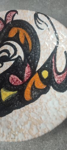 Plat Mural "Toro de Lidia" ceramique Style Pop Art ( Sanguino )