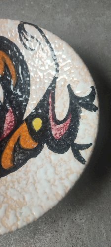 Plat Mural "Toro de Lidia" ceramique Style Pop Art ( Sanguino )