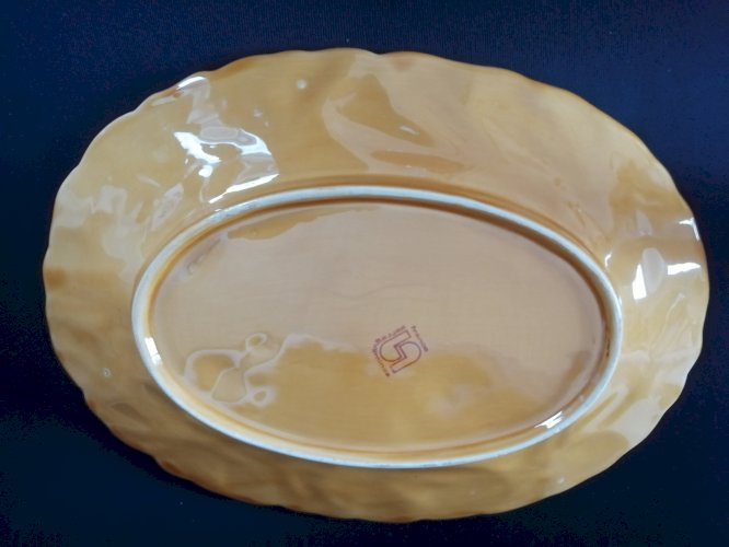 Plat ovale céramique Sarreguemines