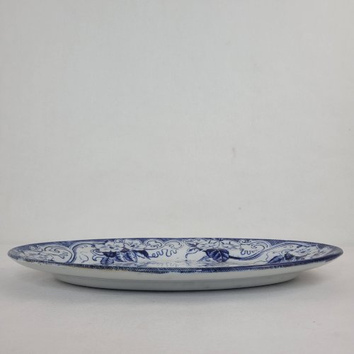 Plat ovale Creil & Montereau Flora