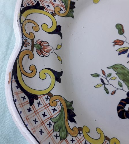 Plat ovale en céramique