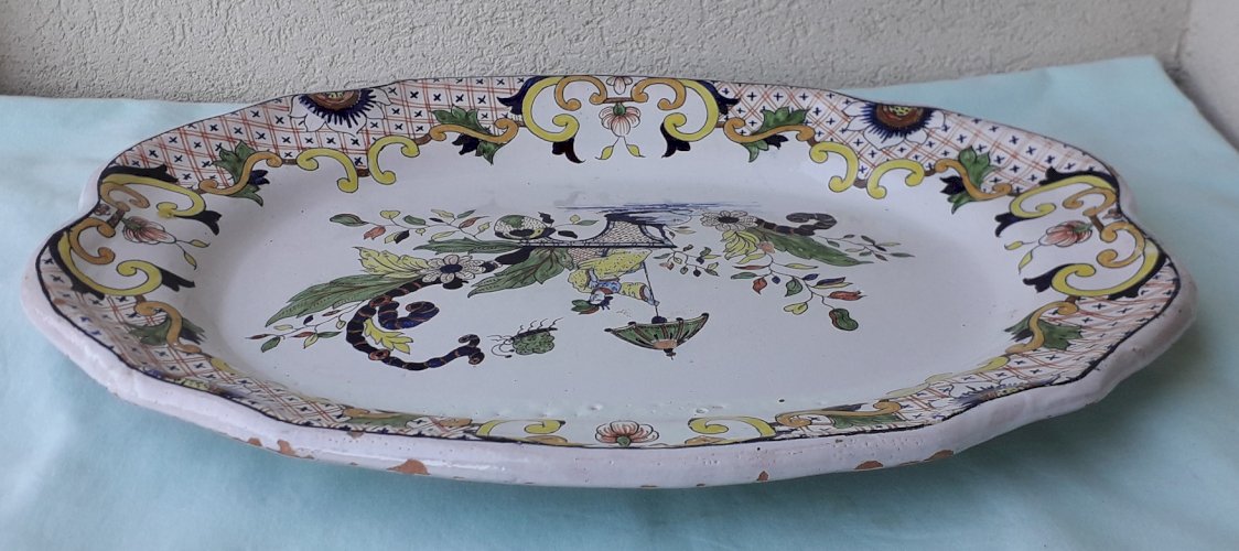 Plat ovale en céramique