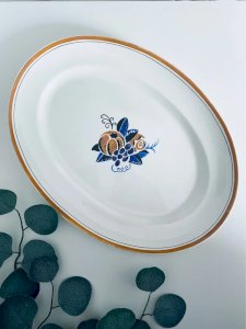 Plat ovale Vintage HBCM Création Primavera - Modèle Touraine