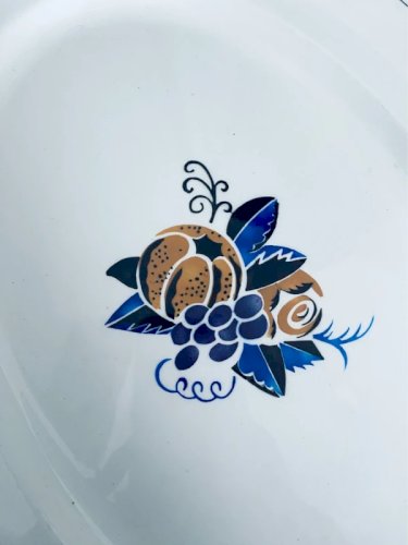 Plat ovale Vintage HBCM Création Primavera - Modèle Touraine