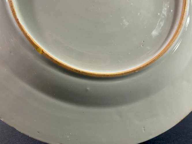 Plat porcelaine Compagnie des Indes Chine XVIIIe Qing Qianlong