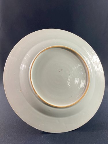 Plat porcelaine Compagnie des Indes Chine XVIIIe Qing Qianlong