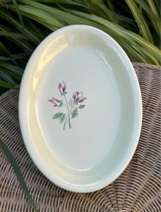 Plat rétro vintage Salins modèle Rose Éric