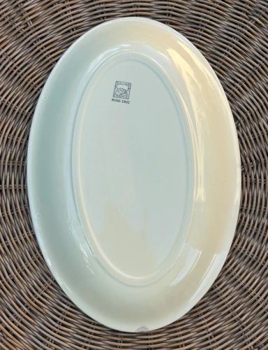 Plat rétro vintage Salins modèle Rose Éric