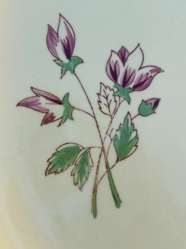 Plat rétro vintage Salins modèle Rose Éric